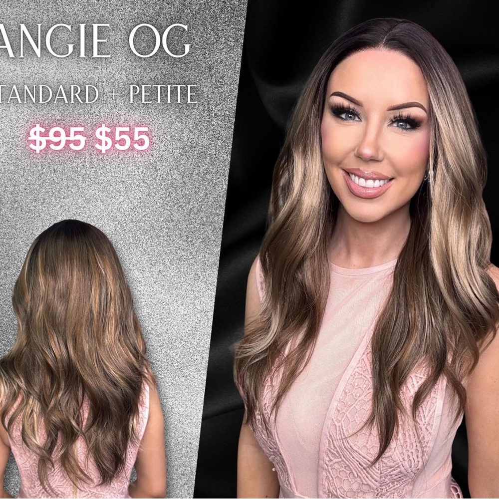 Angie OG Women's Wavy Hair Wig in Brown and Blonde